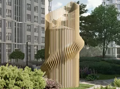 Модель Декорирование шахт 3 из Нестандартные конструкции Модель Декорирование шахт 3